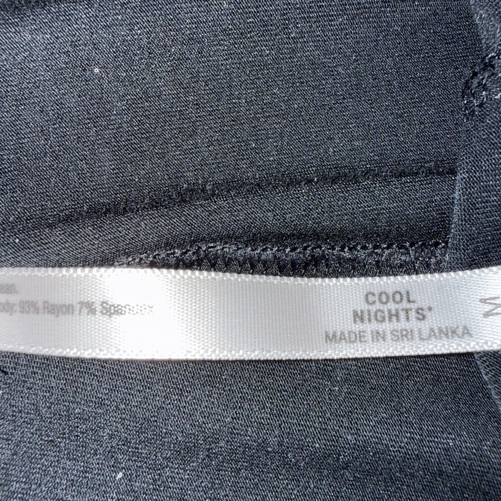 Soma Cool Nights Pajama Pants Black Sz Medium Ultra Soft - Picture 10 of 14